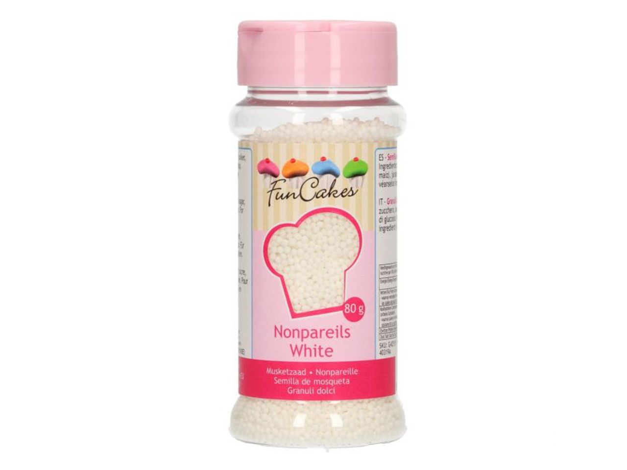 funcakes miniperlen weiss 80g
