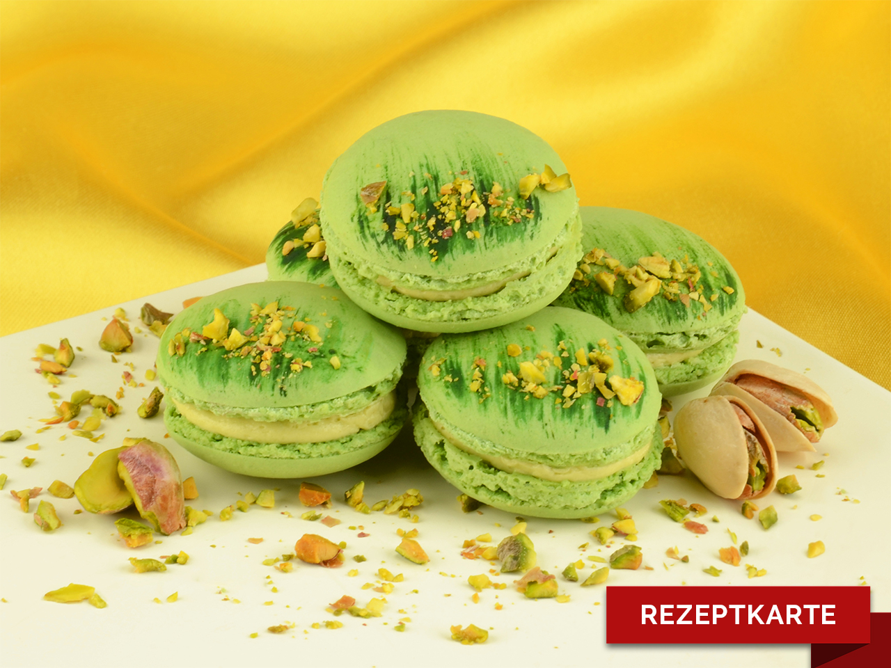 pistazien macarons rezeptkarte