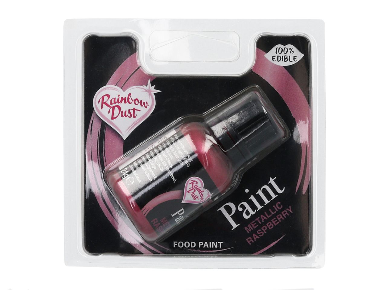 metallic lebensmittelfarbe raspberry 25ml