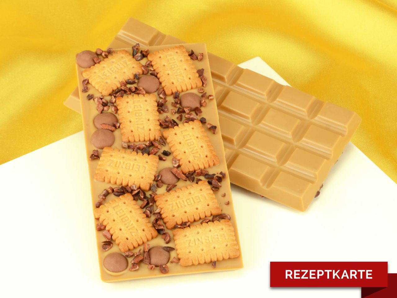 schokoladentafel schoko keks rezeptkarte
