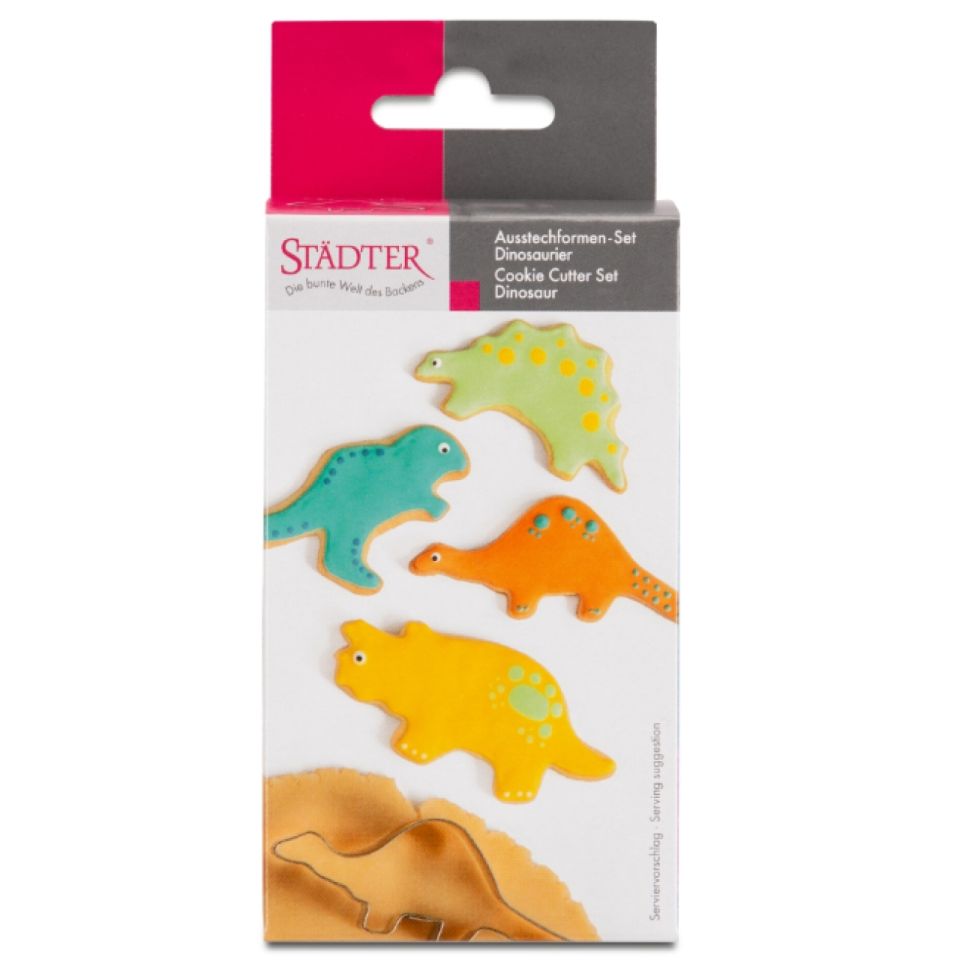 staedter dinosaur cookie cutter set 4 pieces
