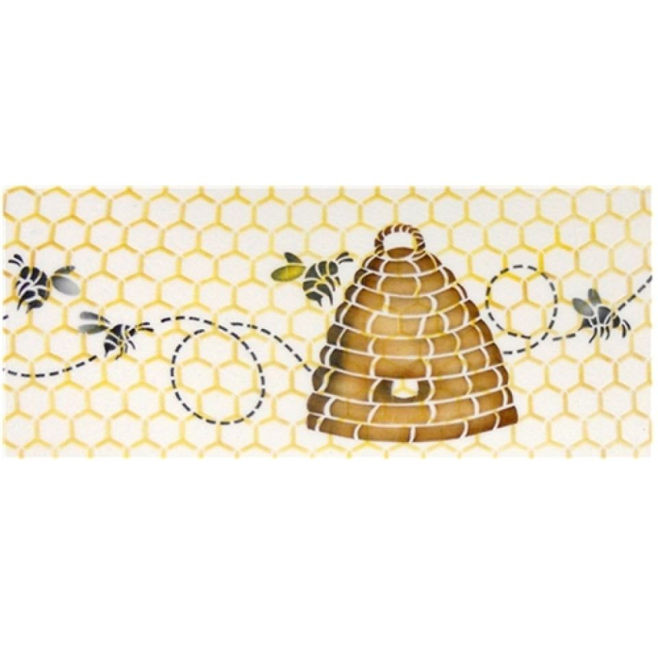 schablone stencil bienenstock ca 9 5x9 cm