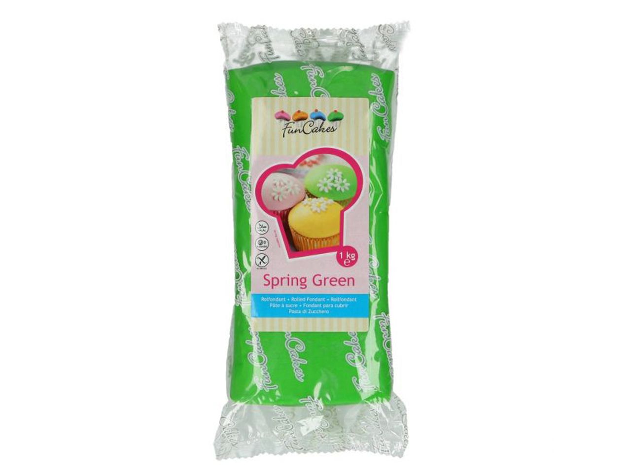 funcakes fondant fruehlingsgruen 1kg