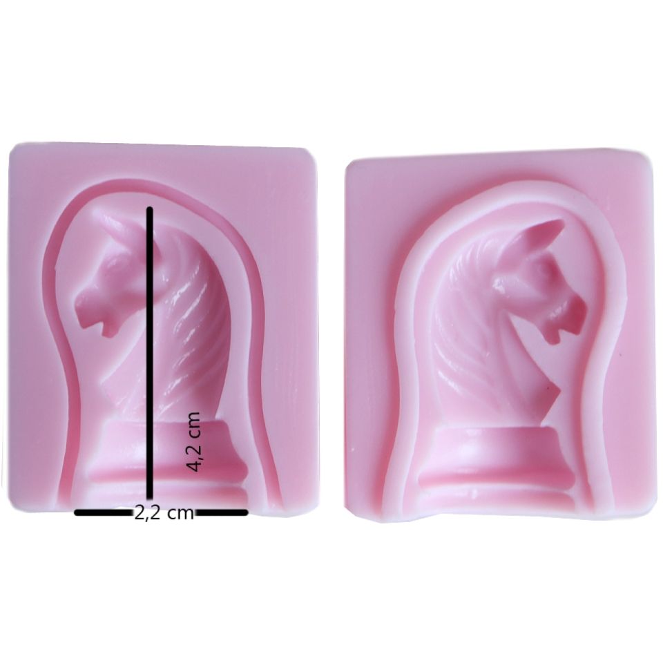 silicone mould 3d chess knight