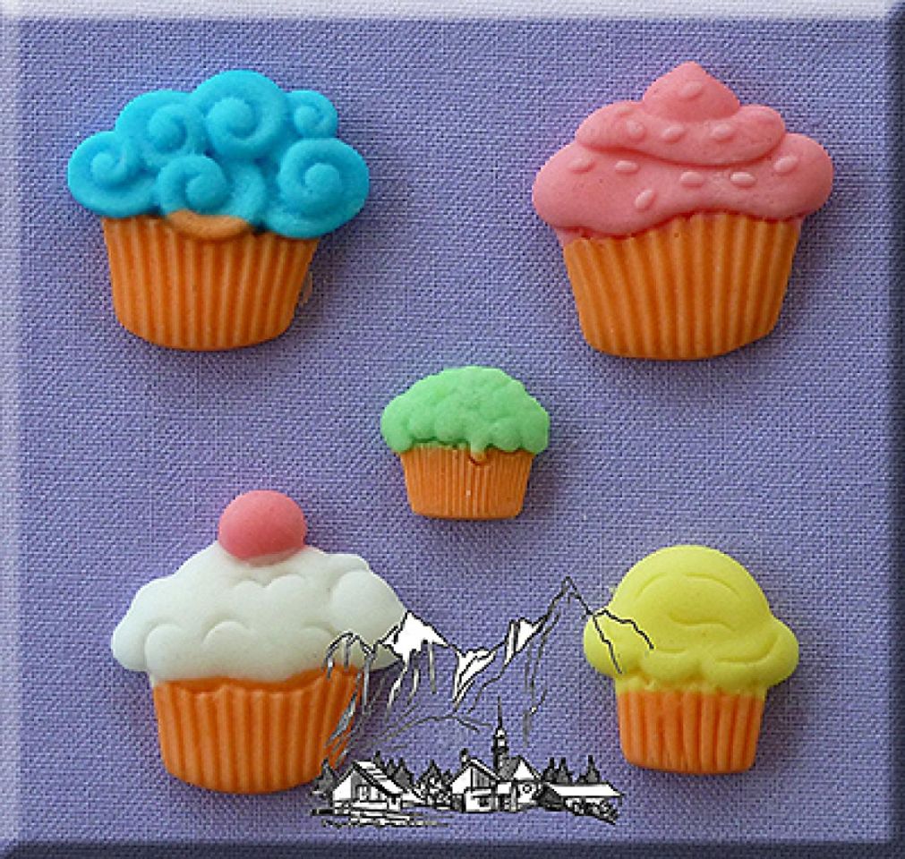fondantform 5 cupcakes 8 cm