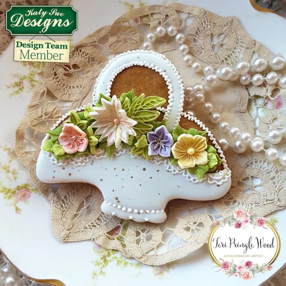 fondant mould romantic daisy