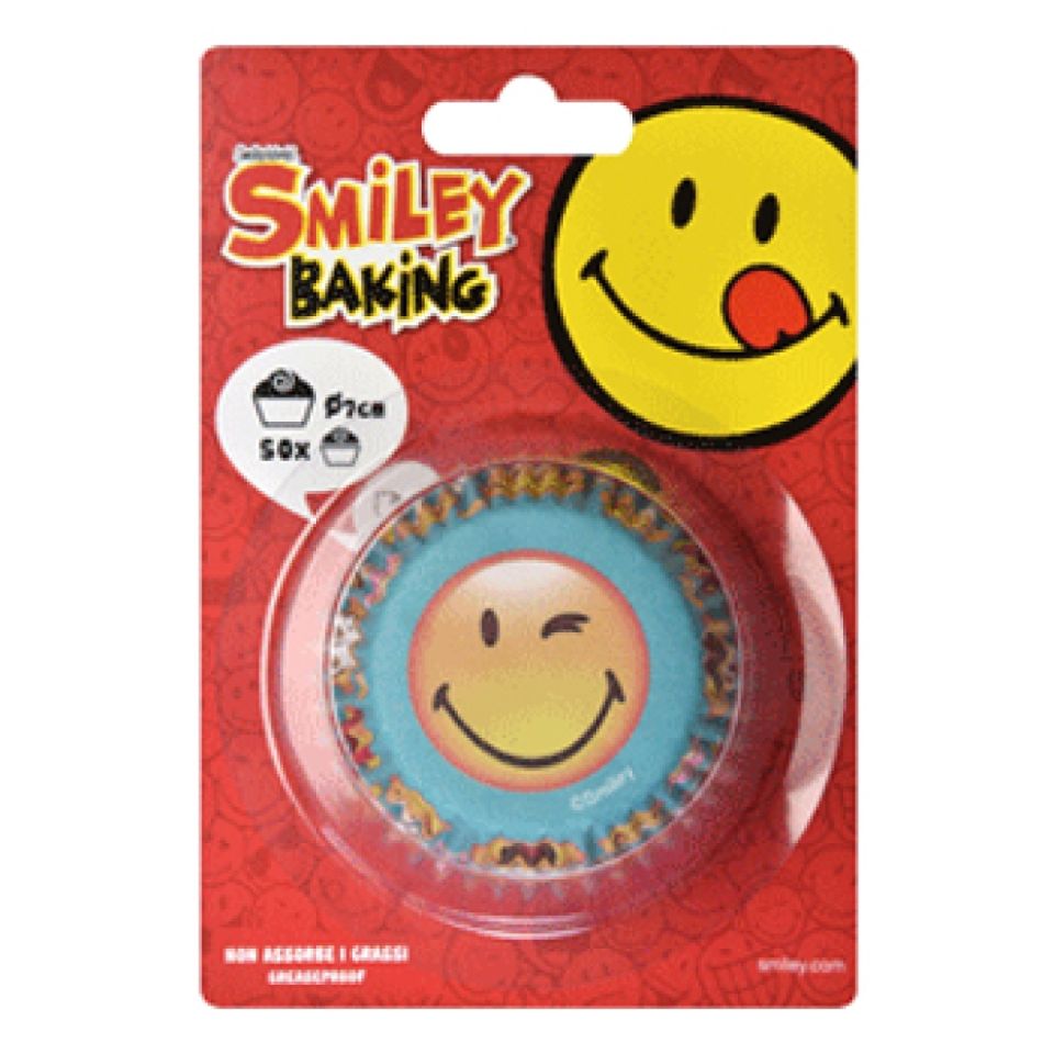 muffinfoermchen smiley 50 stk 5 cm
