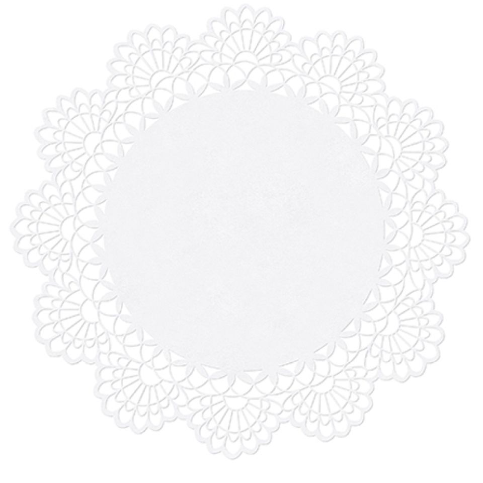 papierrosetten perlweiss 10 cm 10 stueck