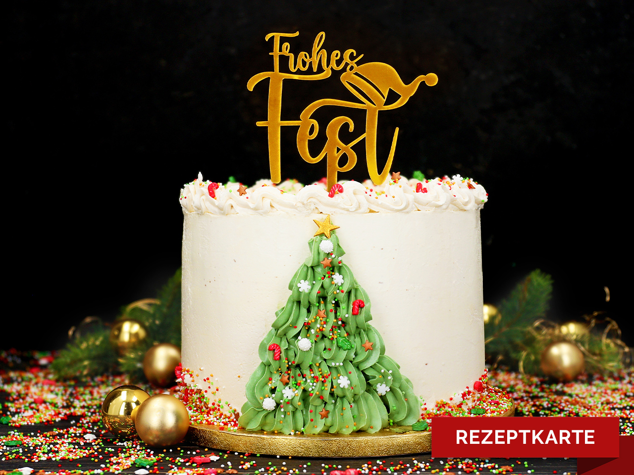 cremetorte frohes fest rezeptkarte