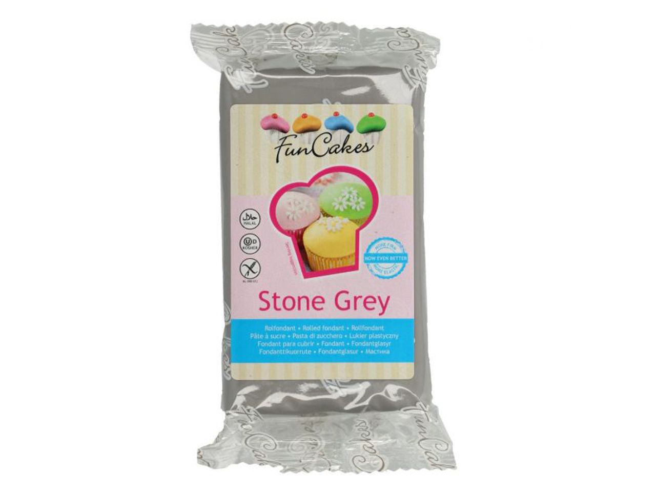 funcakes fondant steingrau 250g