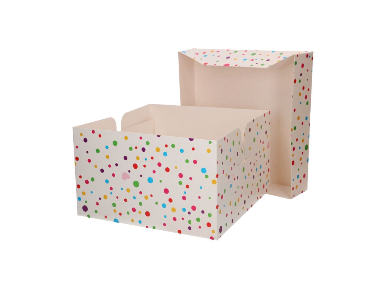 cake box confetti 25x25x15cm