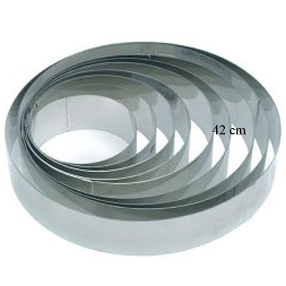 profi tortenring 42x5 cm edelstahl dick
