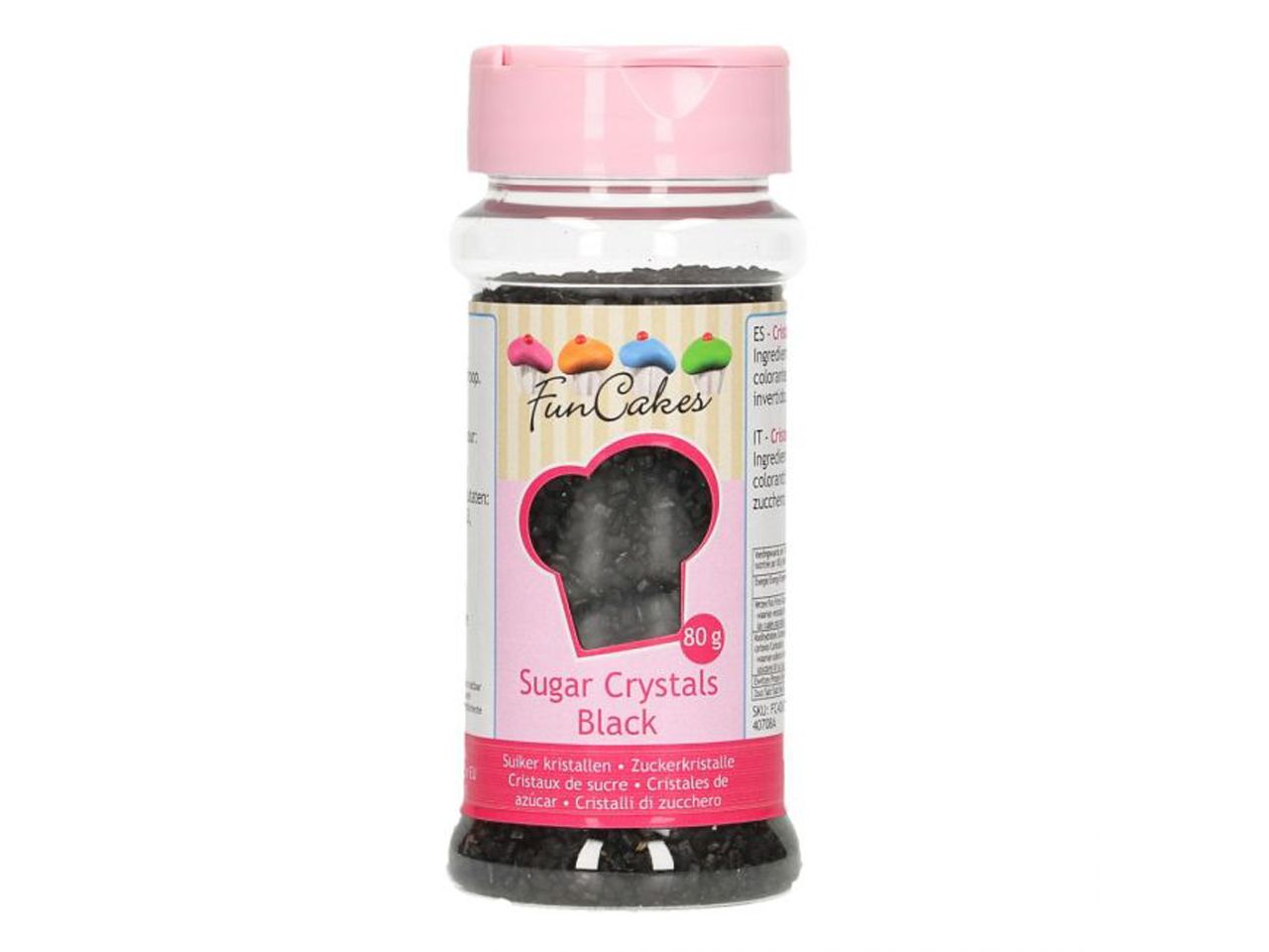 funcakes gefaerbter zucker schwarz 80g