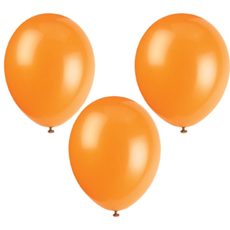 luftballons orange 10 stk 30 cm