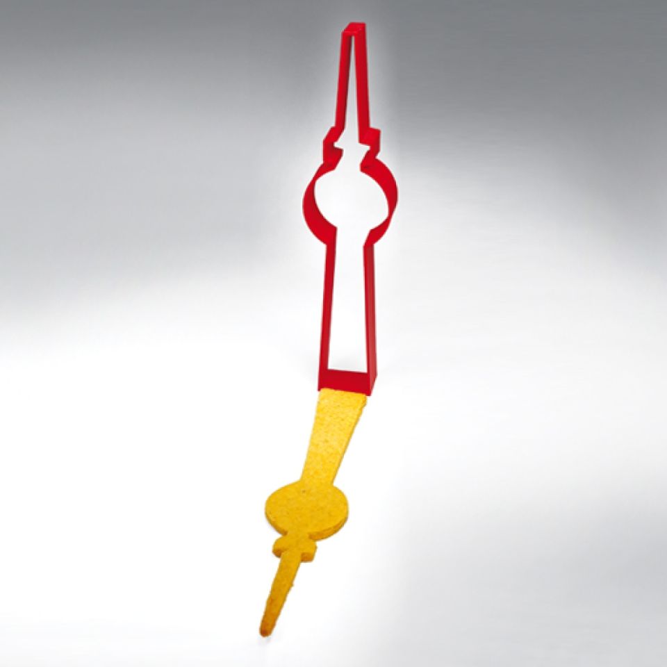 berlin tv tower cookie cutter red