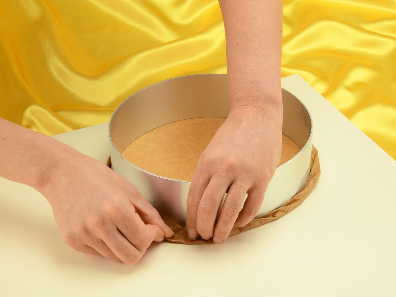 tortenring mit backpapier eindrehen anleitung