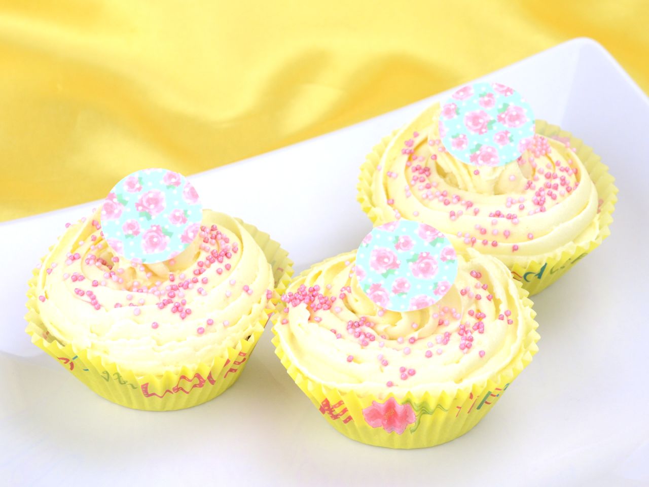 cupcake buttons pflanzen gruen 12 stueck