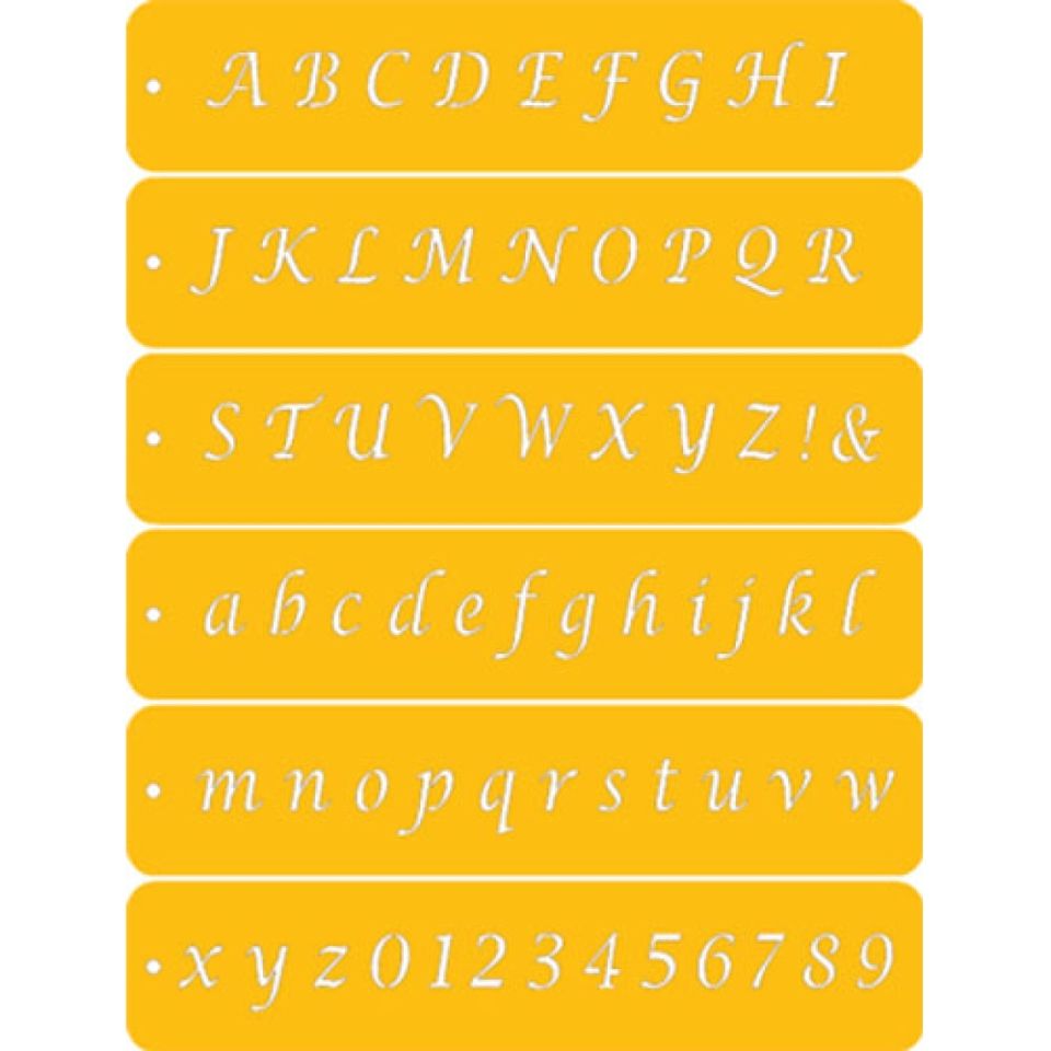 schablonen set buchstaben zahlen
