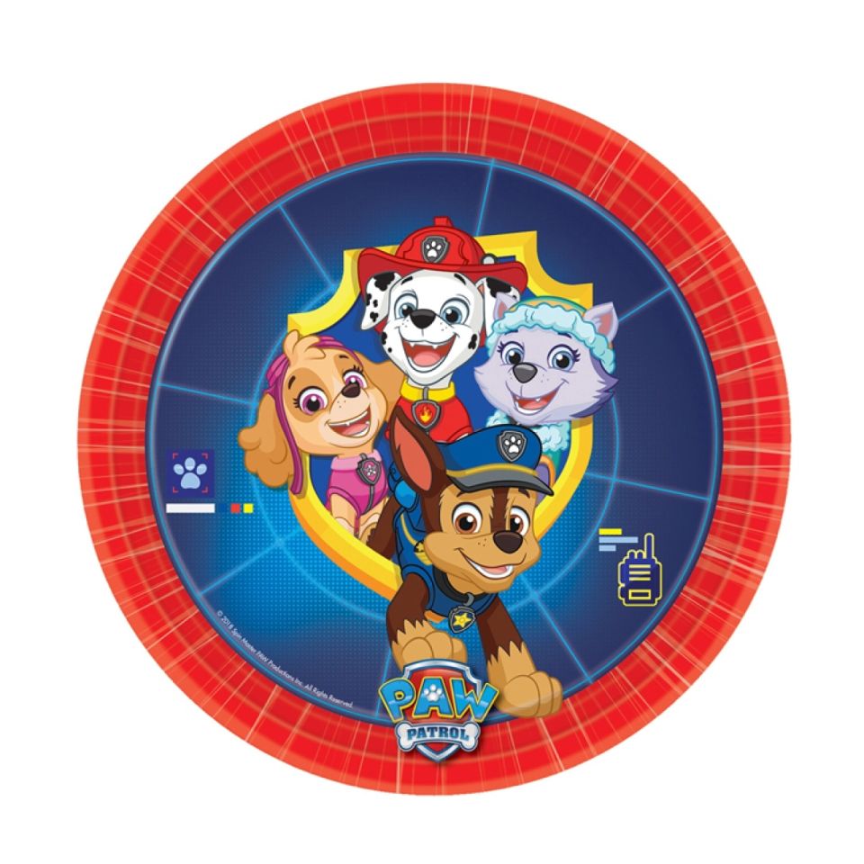 paw patrol teller 18 cm