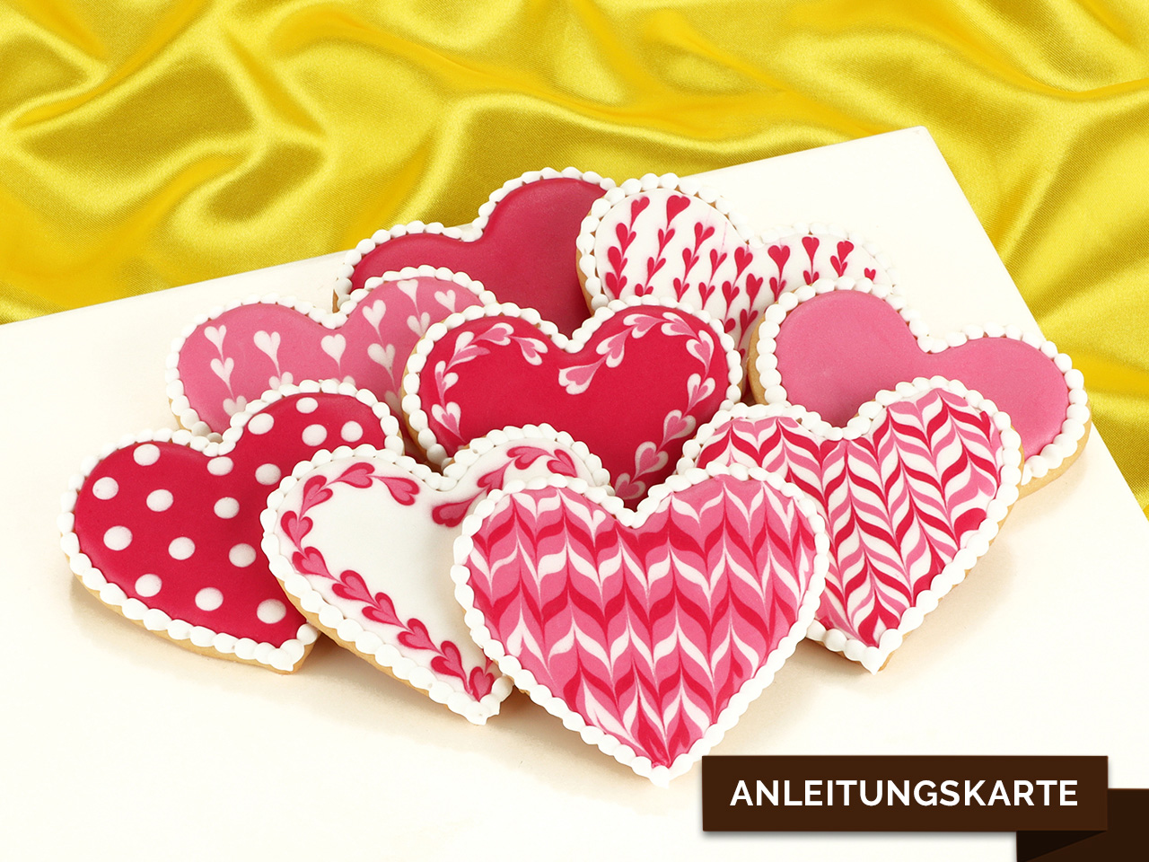 arbeiten mit royal icing anleitungskarte