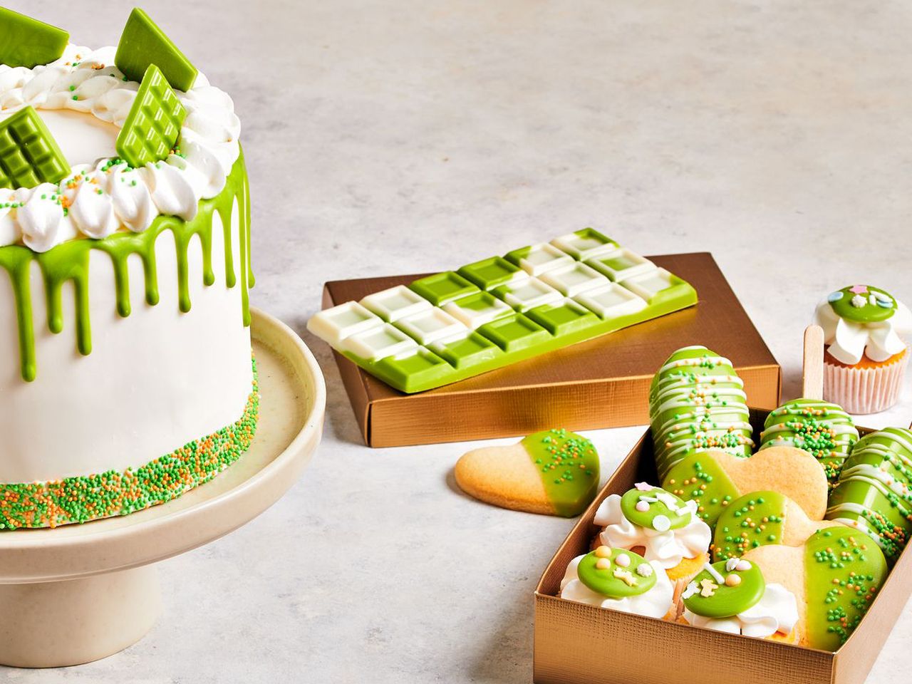 funcakes deco melts green apple flavour 250g