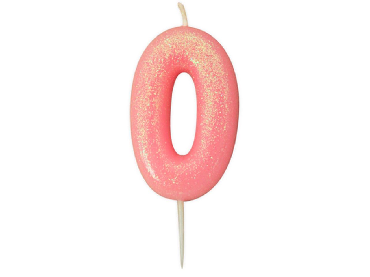 geburtstagskerze zahl 0 rosa 7 cm
