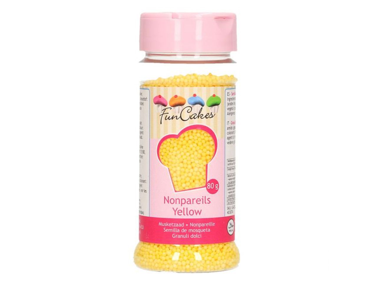 funcakes miniperlen gelb 80g