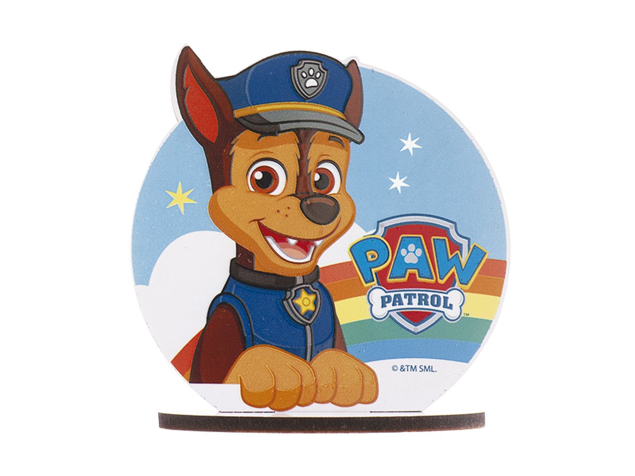cake topper chase paw patrol 12x12 5cm