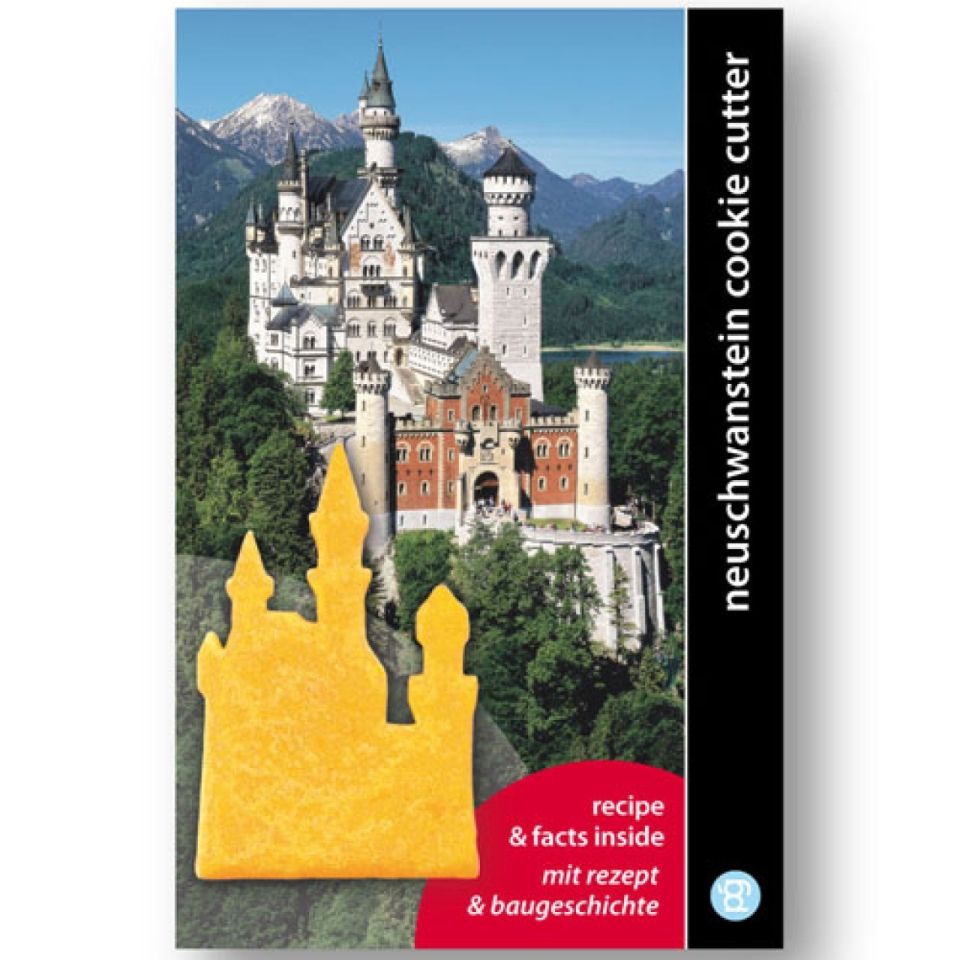 neuschwanstein castle cookie cutter red
