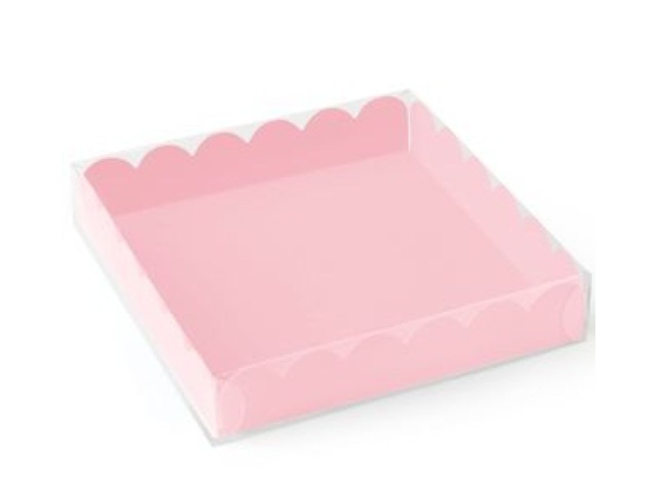 macaron box with lid for 9 macarons pink
