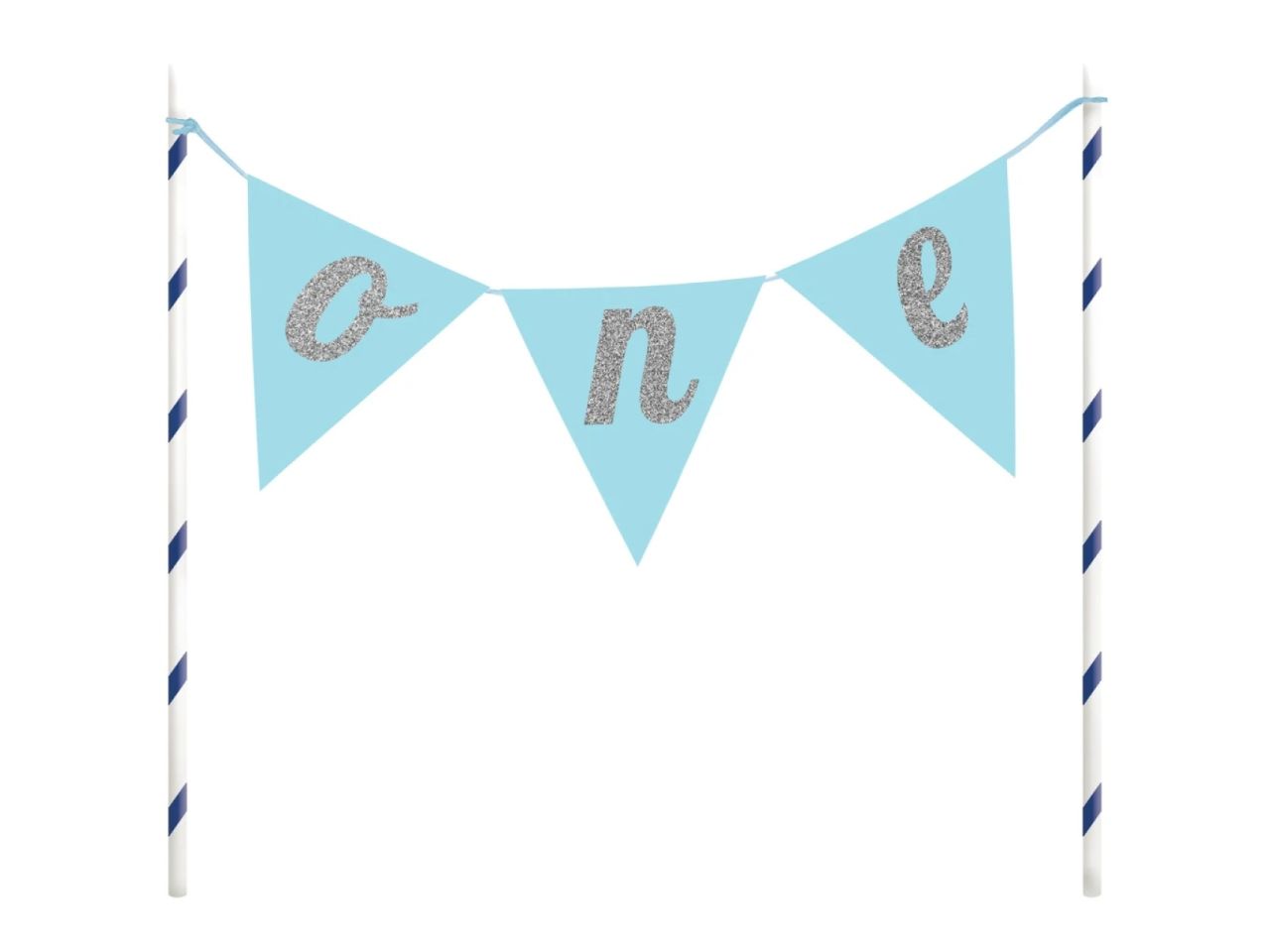 tortengirlande blau 23 cm one