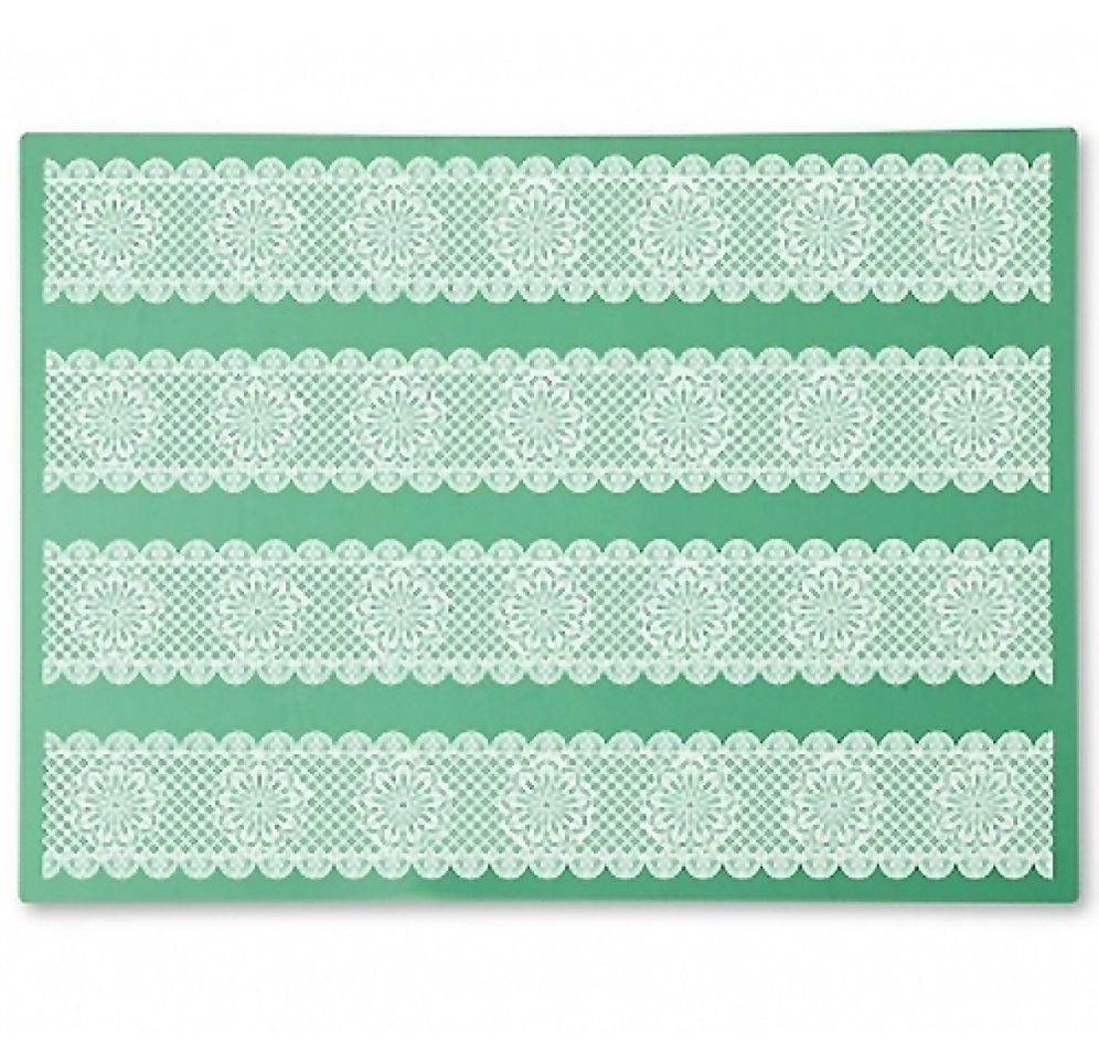pavoni magic decor edible lace mat 40x30cm 4 borders