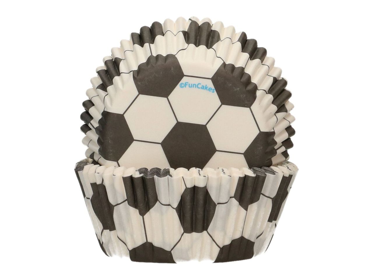 muffin paper cups football 48 pieces