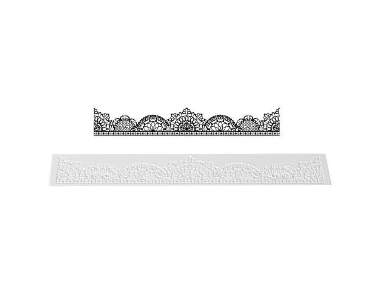 silikomart tricot decor tortenspitze 40x6 5 cm chic