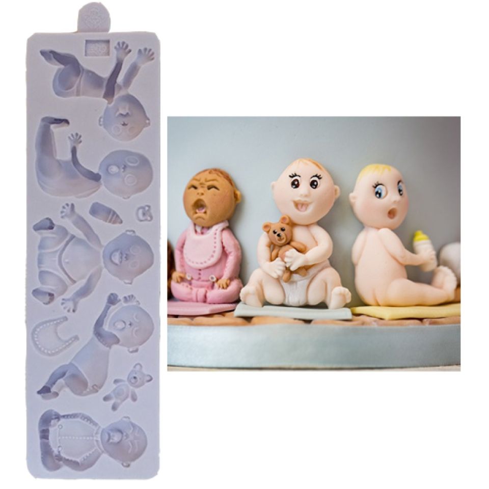 karen davies fondant mould babies