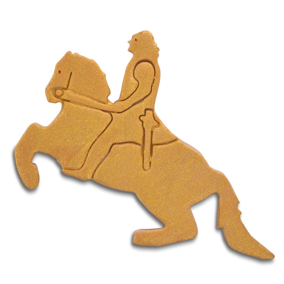 plaetzchen ausstecher ritter mit pferd goldener reiter dresden