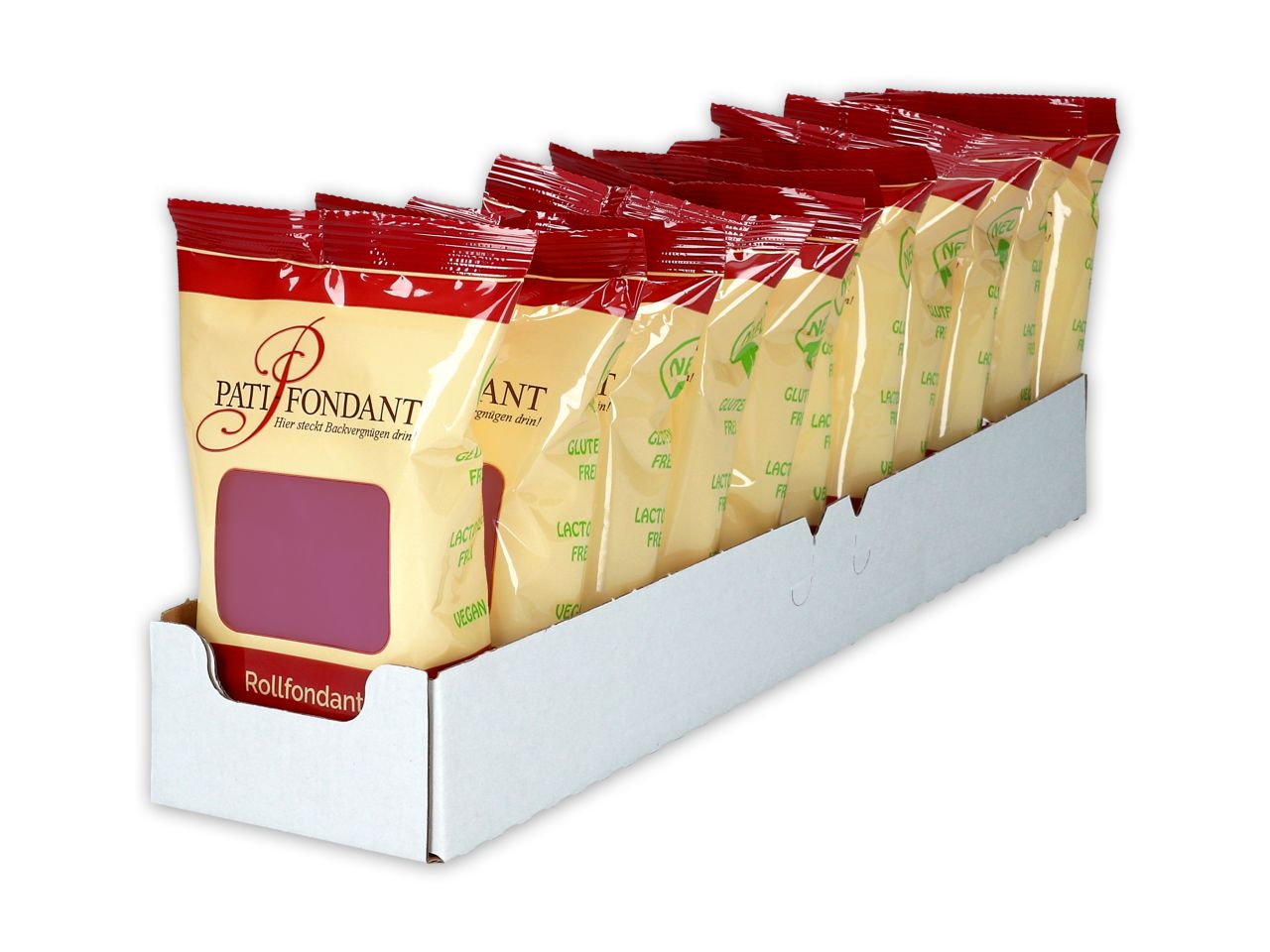 rollfondant premium plus purpur 250g 11 stueck im regalkarton
