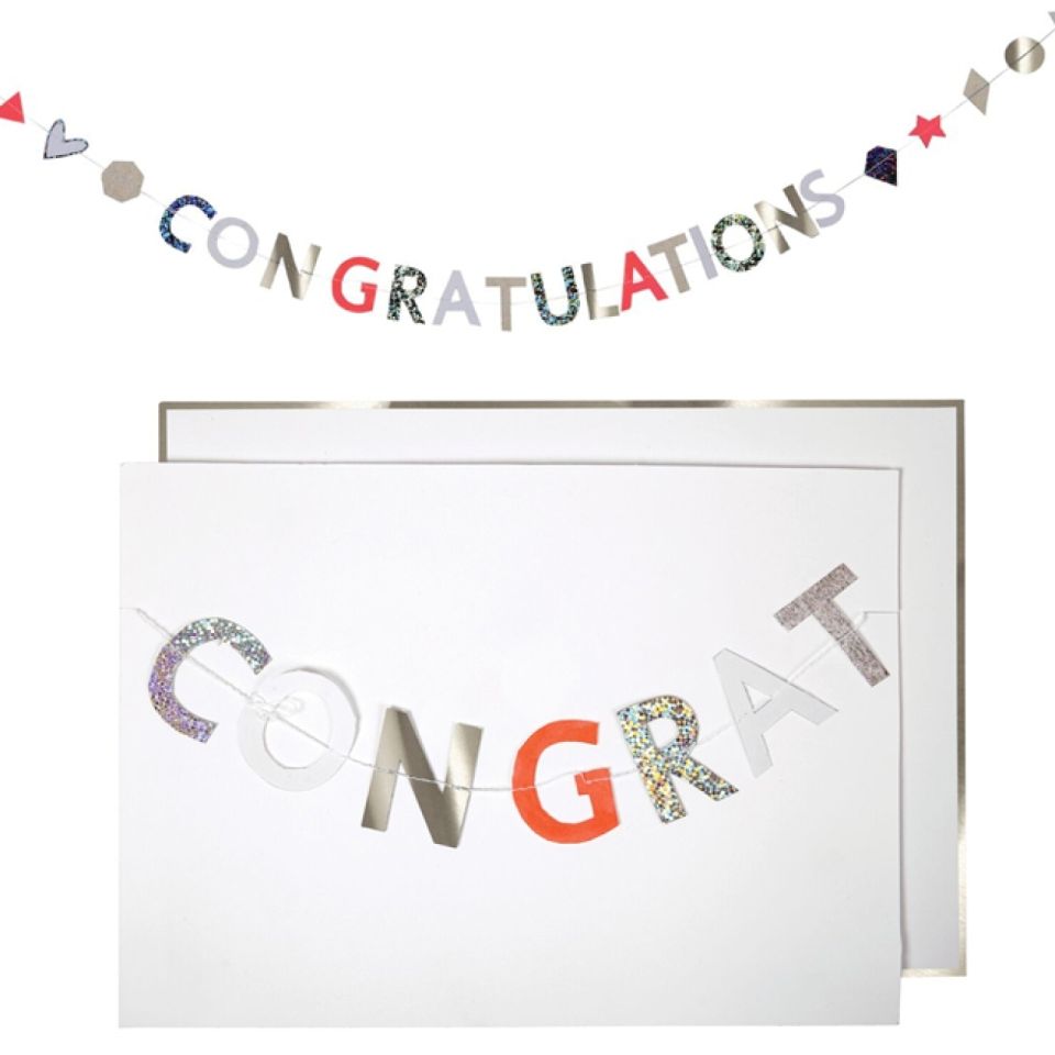 meri meri karte girlande congratulations