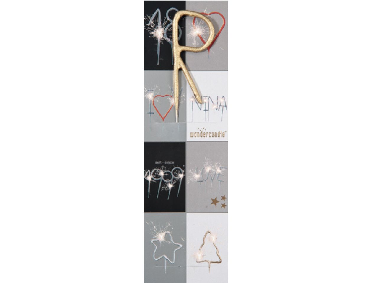 cake sparkler r gold 18 cm
