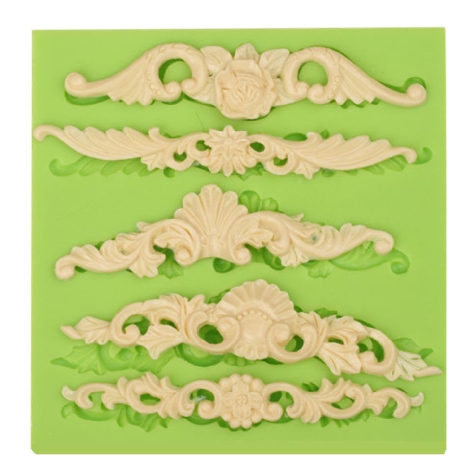 fondant mould renaissance stucco
