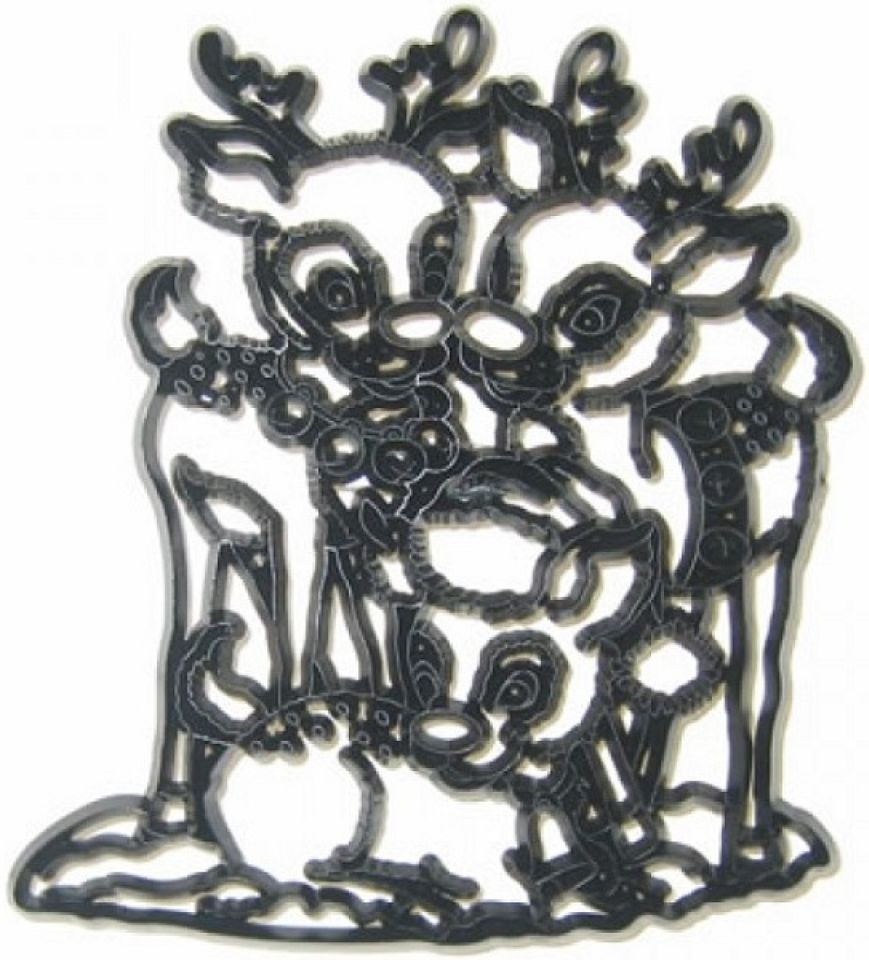 fondant reindeer cutter 11cm high