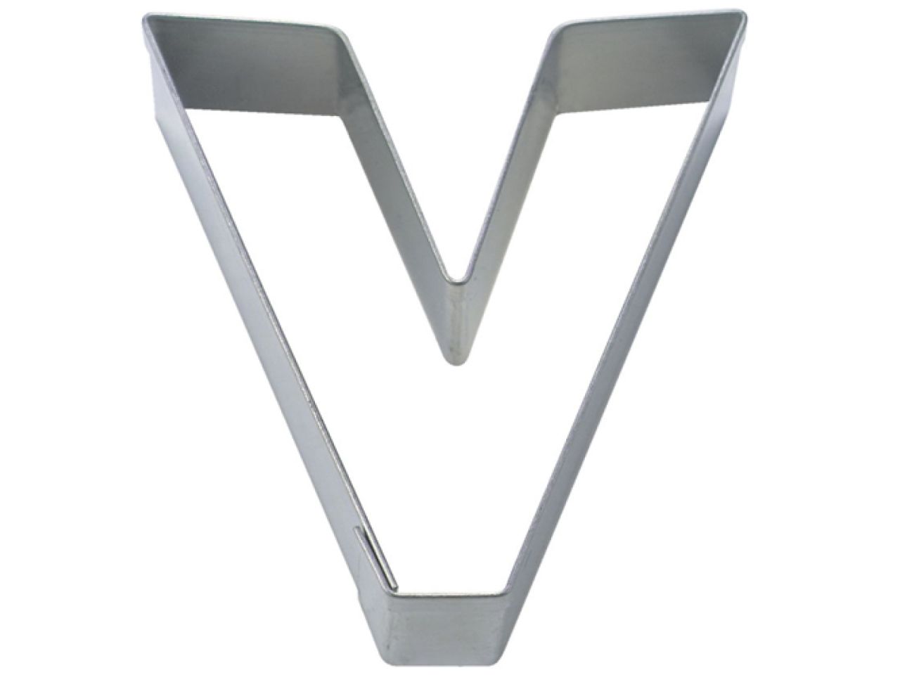 staedter cookie cutter letter v 6 5cm high