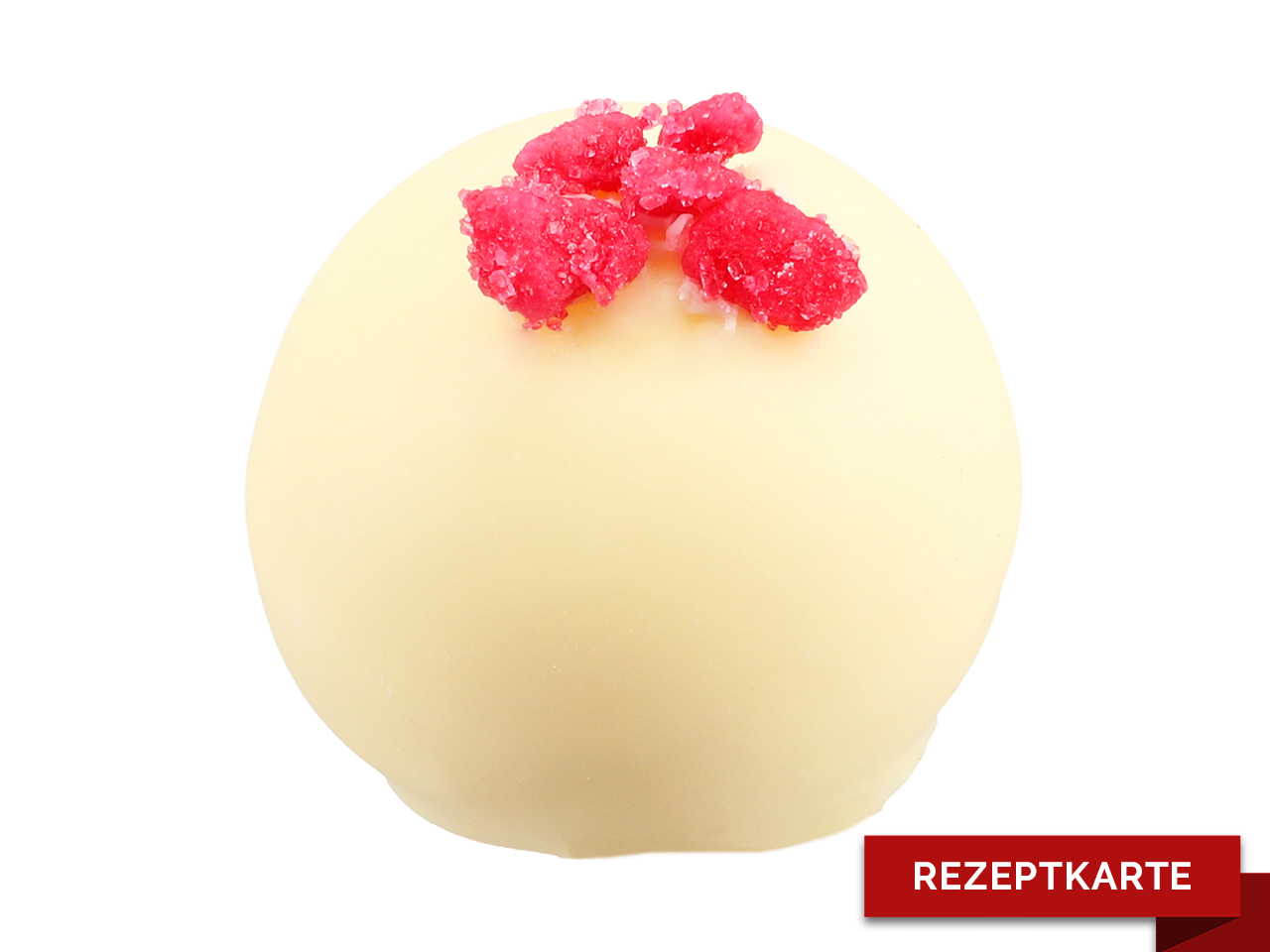 weisse cappuccino pralinen rezeptkarte