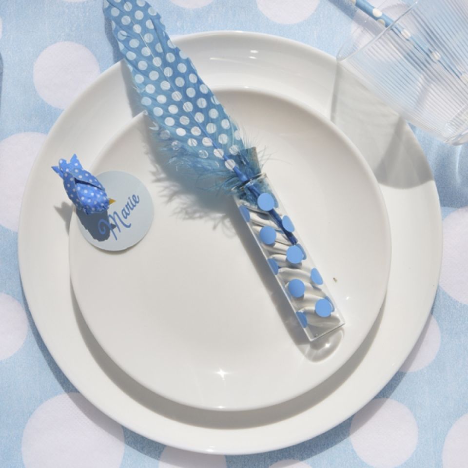 reagenzglas blaue punkte 10 cm