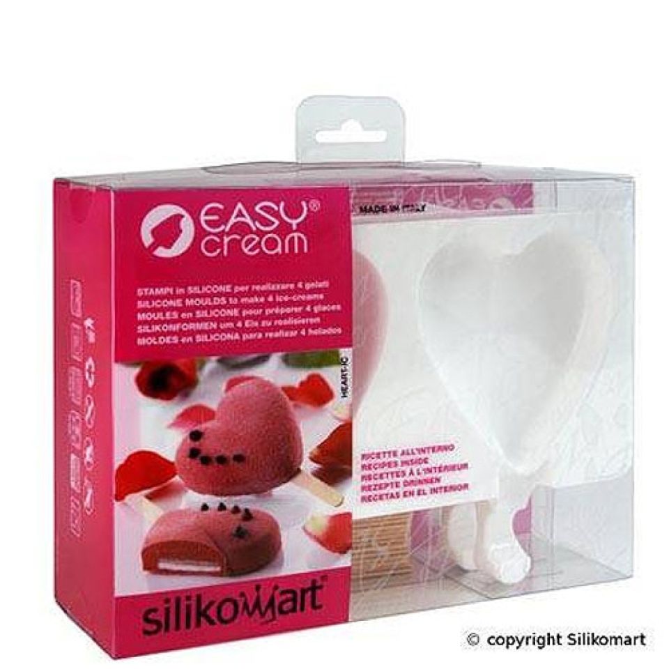silikomart eisformen herzen 9 1cm inkl holzstiele