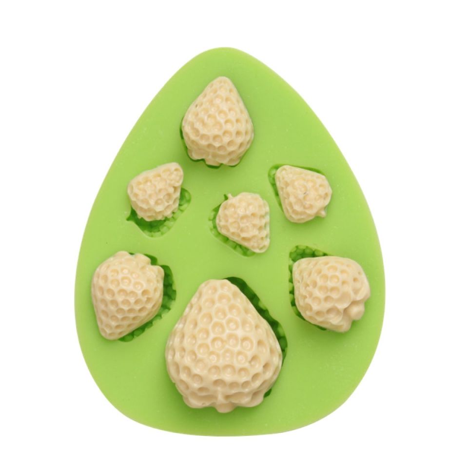 fondantform erdbeeren
