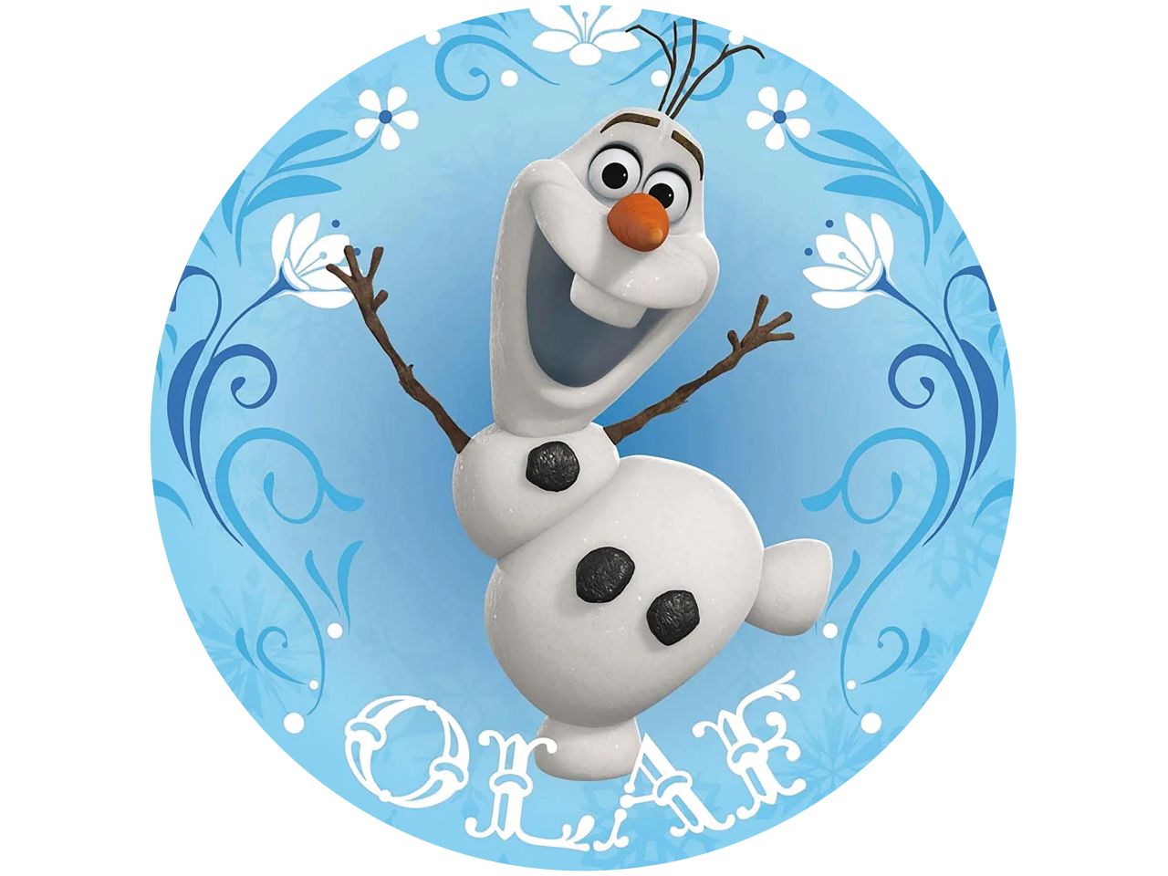 tortenaufleger frozen olaf rund 20cm