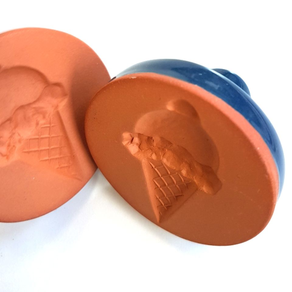 ice cream cone cookie stamp 5cm
