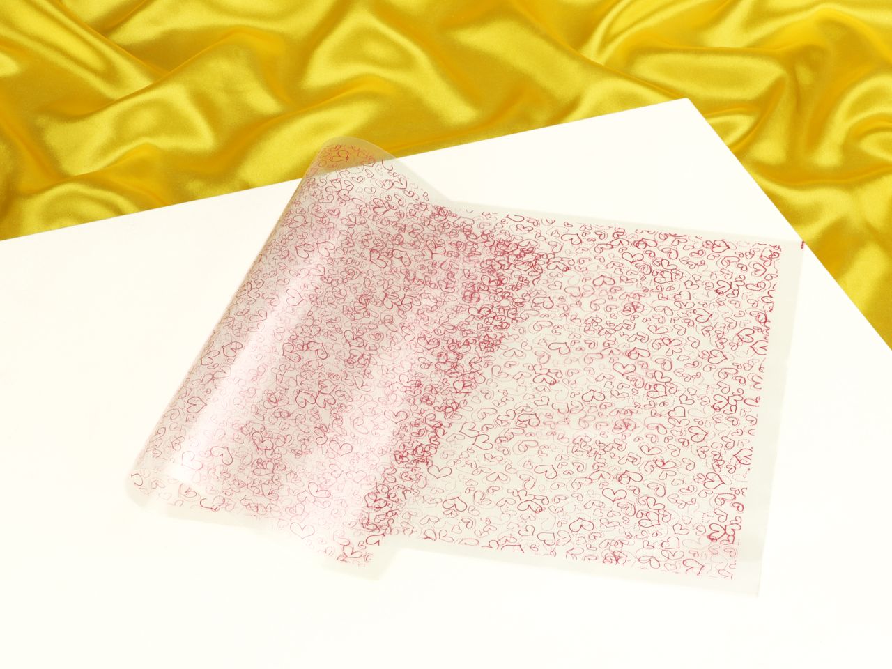 transfer sheet coeurs rouges