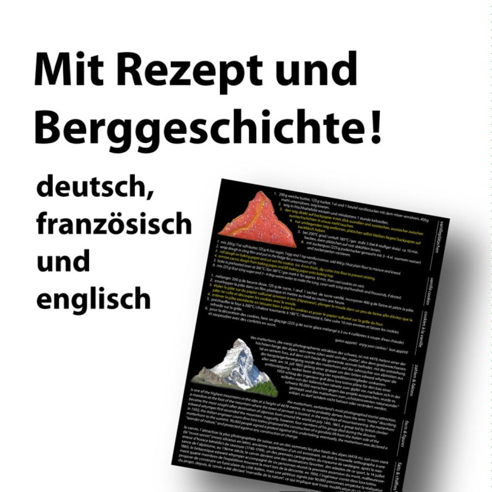 plaetzchen ausstechform matterhorn schweiz